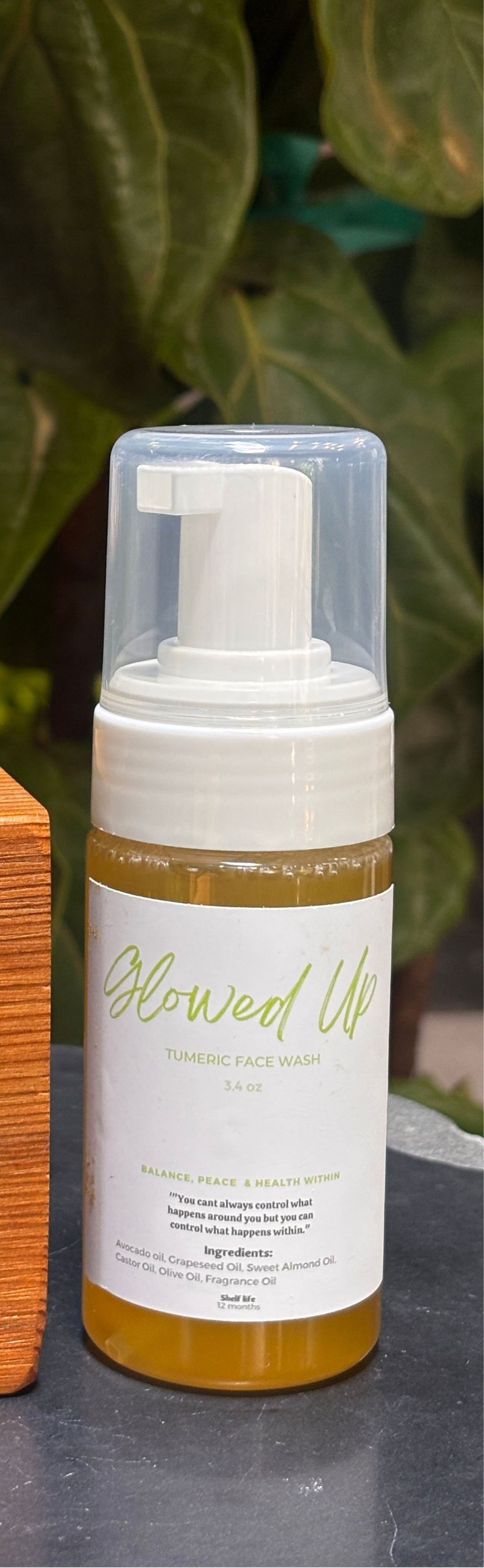 Glowed up - 3.4oz Tumeric foaming cleanser